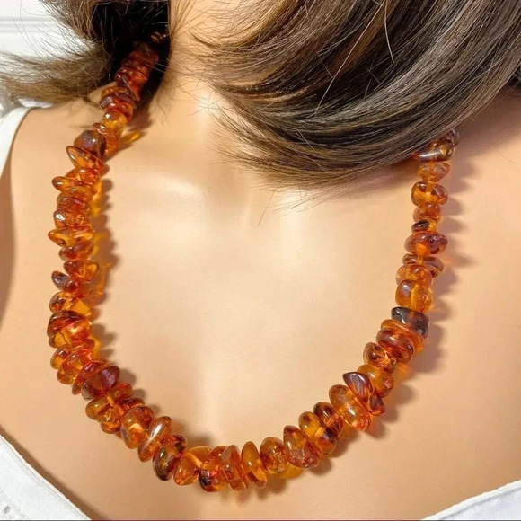 Vintage Baltic Amber Necklace 65gram - Picture 4 of 5